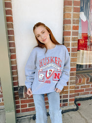 Huskers Prep Patch Thrifted Sweatshirt