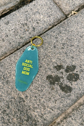 Anti Social Dog Mom Keytag