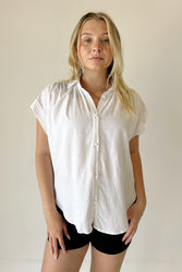 Brooklyn Button Top