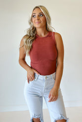 Emily Ribbed Tank Bodysuit