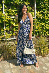 Midnight Floral Maxi Dress