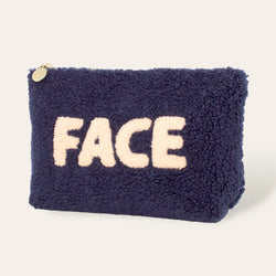 Face Teddy Pouch (Navy)