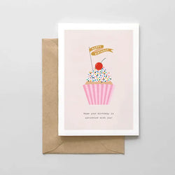 Birthday Sprinkle Cupcake Card