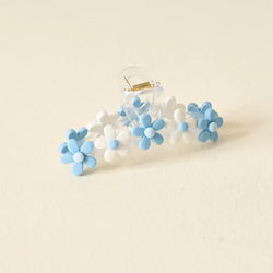 Daisy Claw Clip (Light Blue)