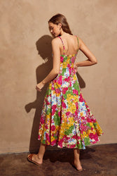 Bed Of Flowers Midi Dress