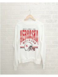 Nebraska 1869 Helmet Thrifted Sweatshirt