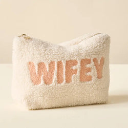 Wifey Teddy Pouch (Cream)