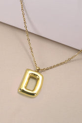 Bubble Initial Necklace