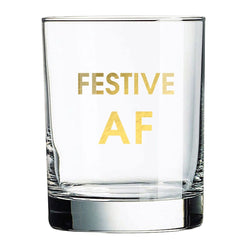 Festive AF Rocks Glass