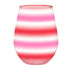 Pink/Red Stripes Jumbo Wine Glass