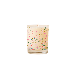 Confetti Crack Rocks Glass Candle