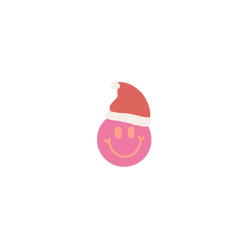 Smiley Santa Hat Sticker