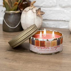 Pumpkin Sugar Large Tin Candle