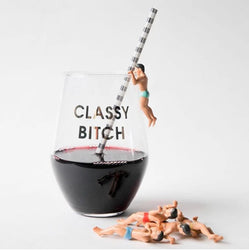 Classy Bitch Wine Glass