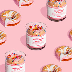 Donut Worry Candle