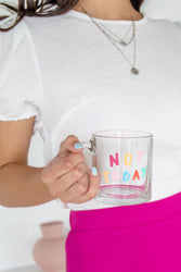 Not Today Glass Mug