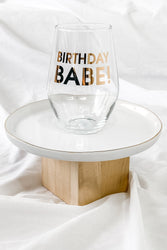 Birthday Babe Wine Glass