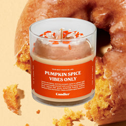 Pumpkin Donut Candle