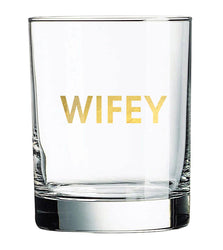 Wifey Rocks Glass