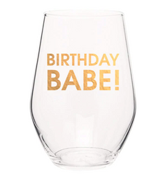 Birthday Babe Wine Glass