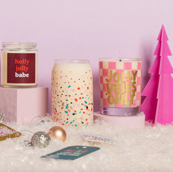 Confetti Crack Beer Can Glass Candle