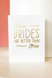 Two Brides Card